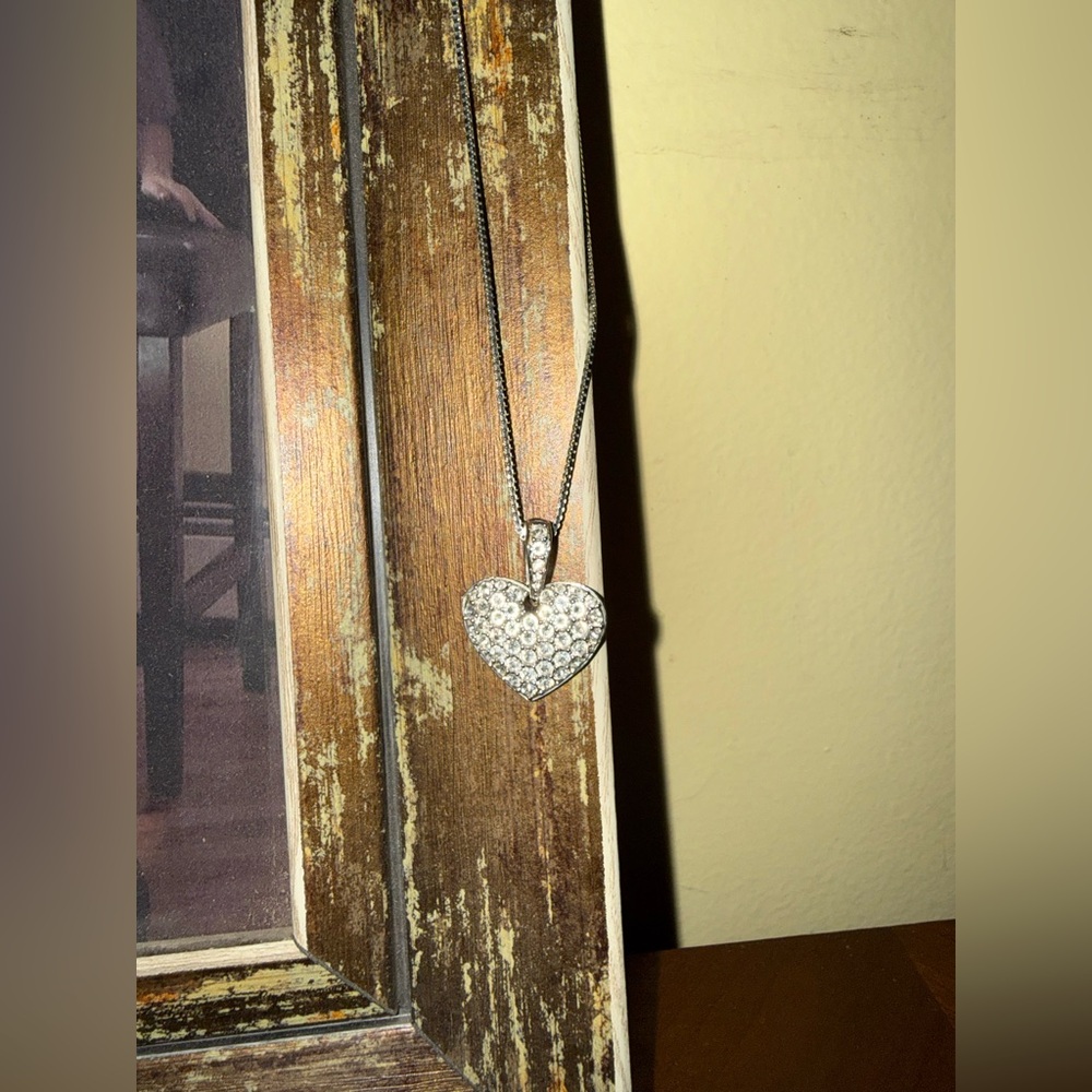 Swarovski Silver Heart Necklace - Picture 3 of 4